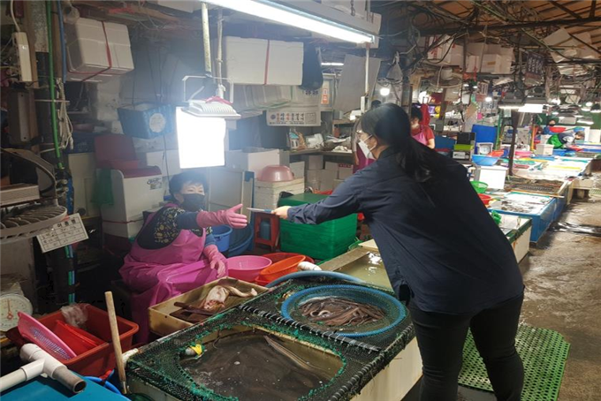 원산지 단속 사진