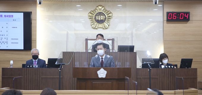 평택(의회) 제222회 임시회 이병배 의원 7분 자유발언 사진.