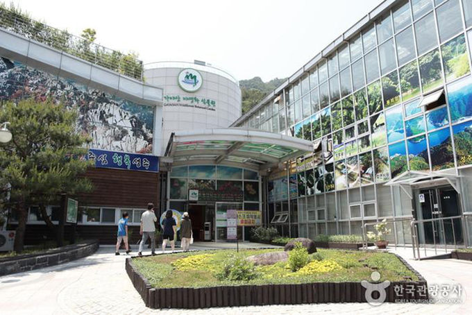 가야산국립공원 백운동탐방지원센터 아래 자리한 가야산야생화식물원.