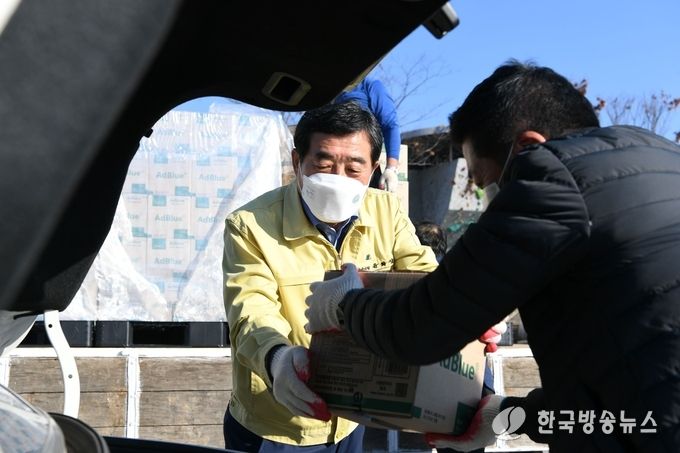 안산시, 민·관 협력으로 요소수 긴급 수혈…200톤 공급 시작