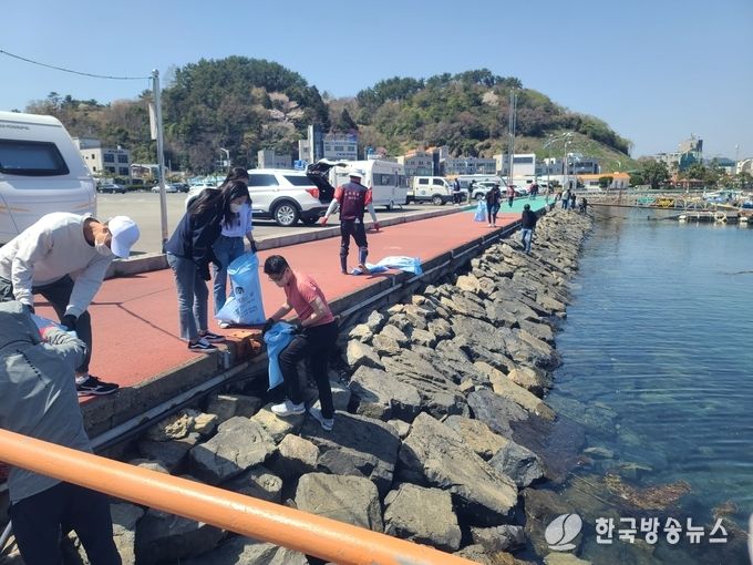 범도민바다자율정화활동사진
