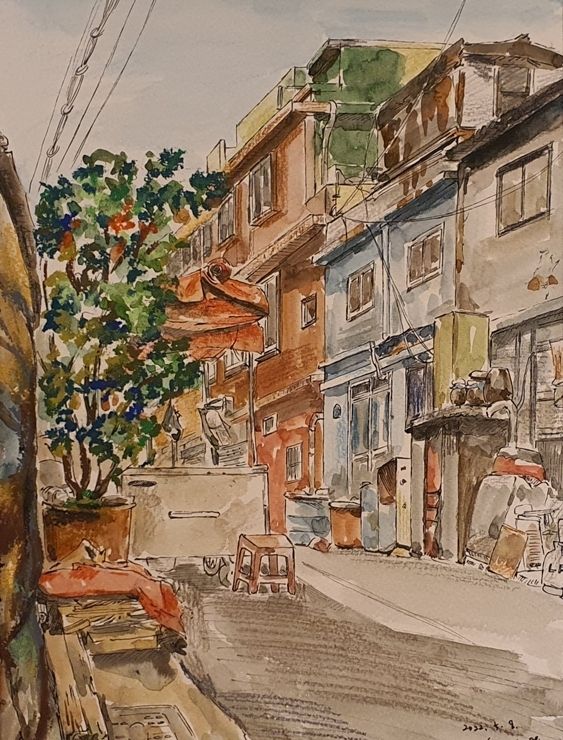 어반스케쳐스 부산이 그림 영도 모습.