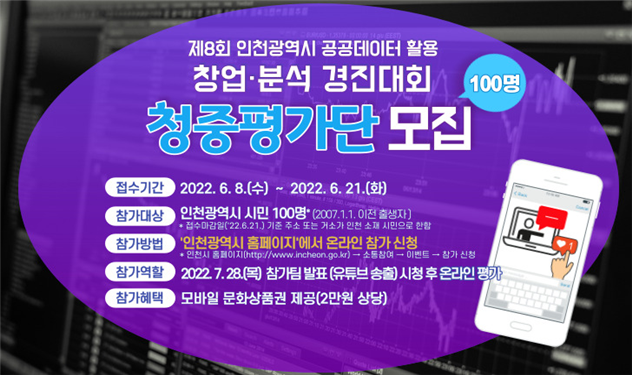청중평가단 모집 안내문 및 신청양식(홈페이지 게시용).