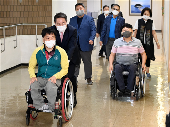 장애인 체육인과의 면담