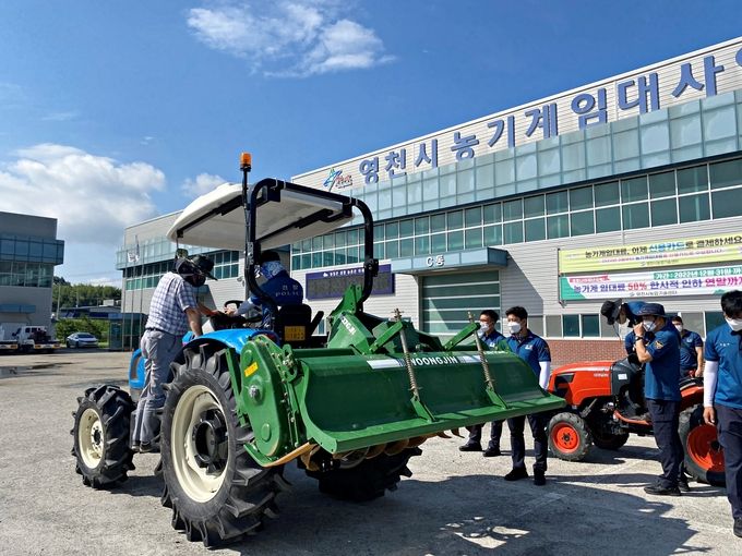 영천시, 경찰관 대상 트랙터 안전이용 교육