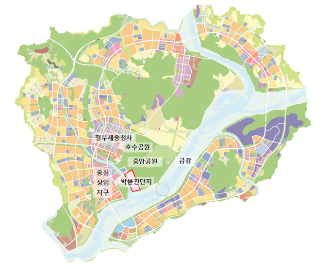 국립박물관단지 위치도