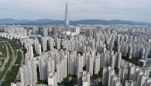 서울 송파구 잠실동 일대 아파트 단지들