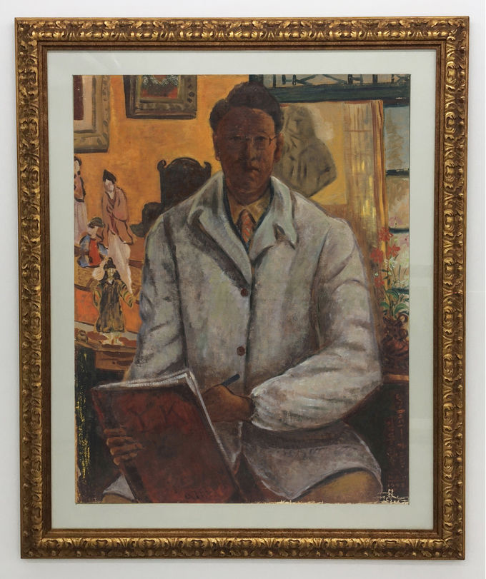 김두환작, 자화상 Self-Portrait, 1948, 91×117cm, Oil on canvas 복사