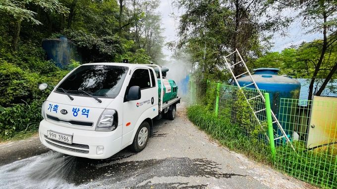 축산농가소독지원사진