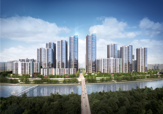 < 양재천변 스카이라인 계획안 > ∙양재천변 텐트형(최고50층, 3800세내 내외) 경관 형성