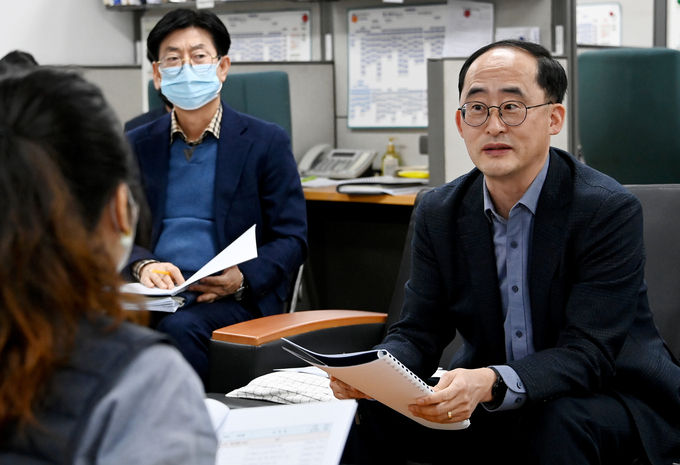 시정혁신담당관실 기자간담회(유권홍 시정혁신관).