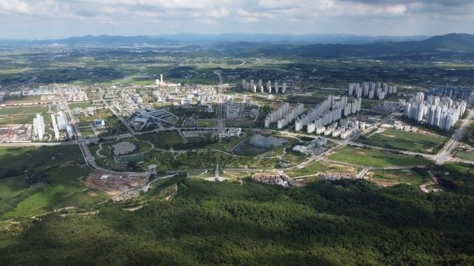 충남혁신도시인 내포신도시 전경