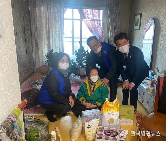 경산시- 진량읍 지역사회보장협의체 & 진량읍이장협의회 외 4개 단체 설맞이 홀몸어르신 안부묻기 사업 추진
