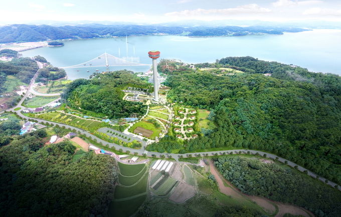 2025년 완공예정인 예당호 착한농촌체험세상 조감도