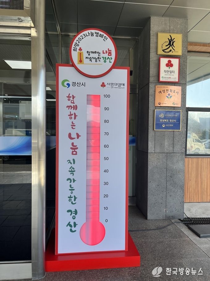 경산시 「희망2023 나눔캠페인」 사랑의 온도 115도 달성