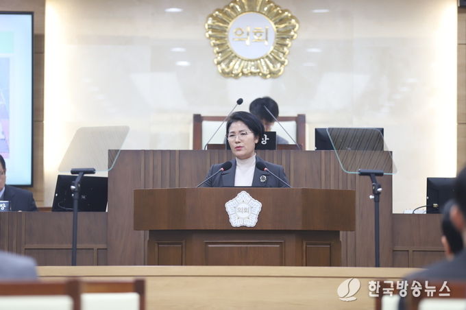  7분 자유발언 사진(김순이 의원)