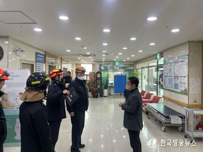 군산소방서, 요양병원 현장방문행정 실시