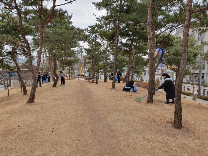 클린도시사업소 도시공원 정화캠페인(활동모습)