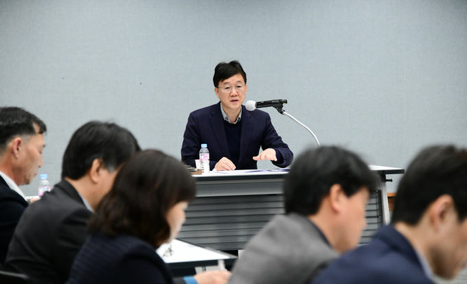 이민근 안산시장, 공약추진보고회 주재