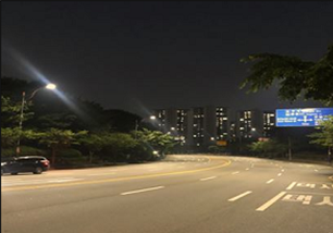 교체 후(LED가로등).