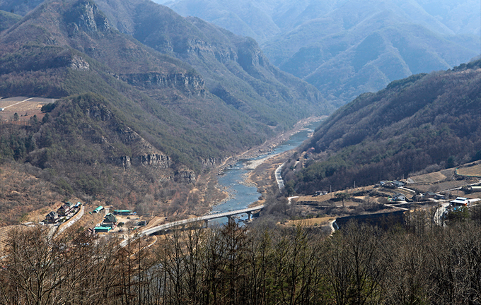 국도35호선 관창1교 주변 전경. (사진 = 박상준 촬영)