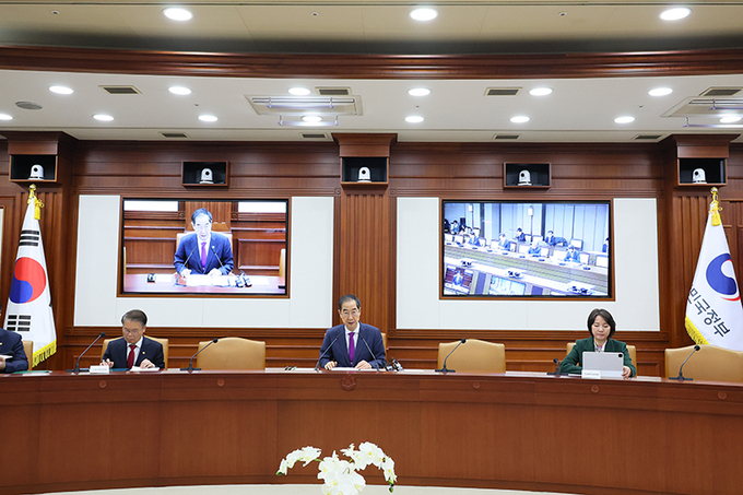 한덕수 국무총리가 6일 정부서울청사에서 열린 국정현안관계장관회의에서 발언하고 있다.(사진=국무조정실)