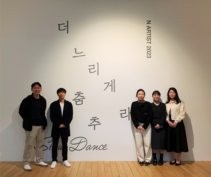 전시참여작가(왼쪽부터_정현준_이혁_김예림_한혜림_조현수).