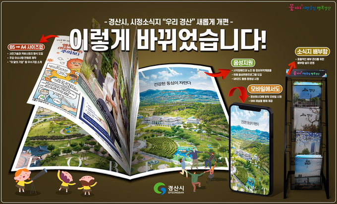  경산시, 시정소식지 우리 경산 새롭게 개편