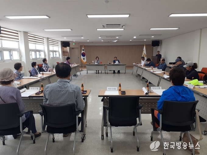 사우동 경로당 회장 17명과 정담회