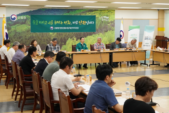 안전산림사업 개선 전담팀 추진단 회의