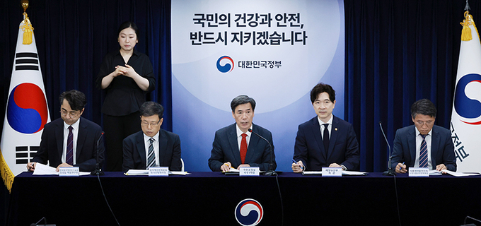 박구연 국무조정실 국무1차장이 정부서울청사에서 열린 일본 후쿠시마 원전 오염수 방류 관련 일일 브리핑에서 발언하고 있다. 