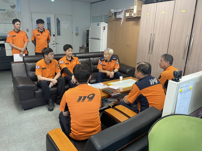 폭염실태점검및직원격려사진