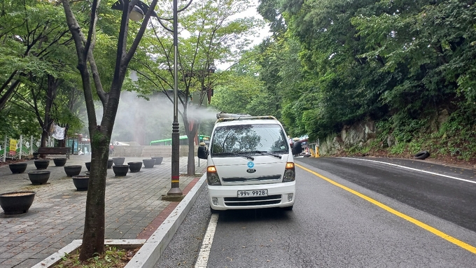경산시- 경산시, 갓바위소원성취축제 대비 특별방역 소독 실시