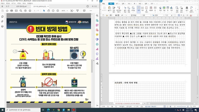 빈데 방제 방법