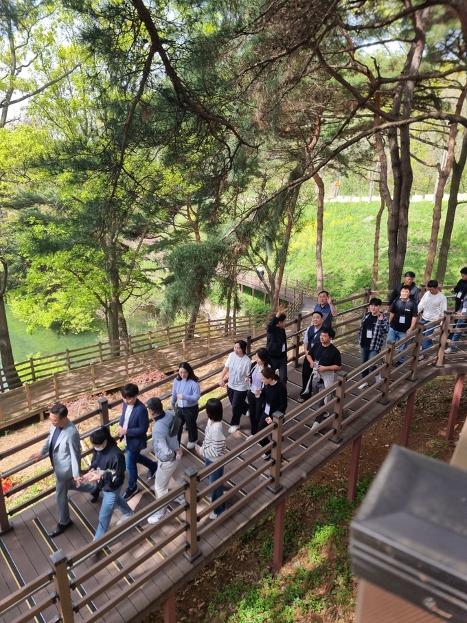 도 119종합상황실 직원들의 ‘힐링 걷기’ 행사