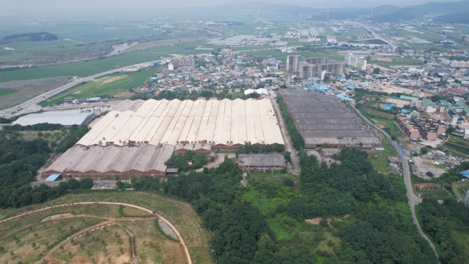 충남방적 항공사진