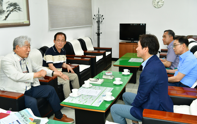 경산시-조현일 경산시장, 폭염대응 대한노인회시지회 방문