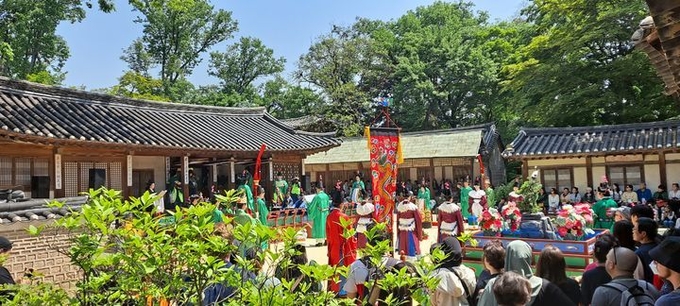창덕궁 후원 연경당 진작례 공연 (사진=국가유산청 제공)