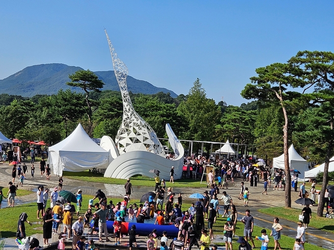 예산황새축제 전경