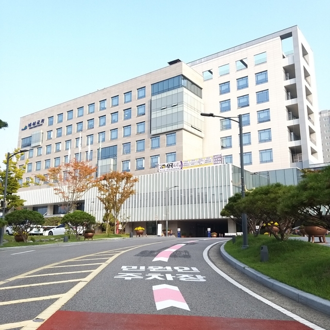 방향표시 유도선 설치 사진