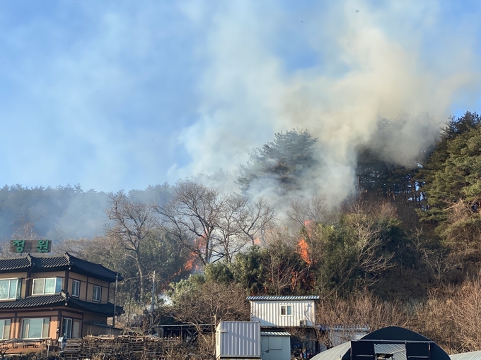 24.12.28 양양군 산불 현장