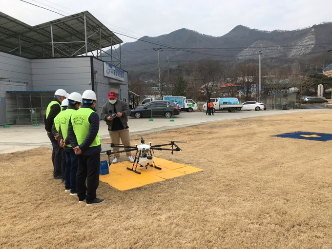 2024년도 농업용 드론 농업인 자격증 취득교육 장면