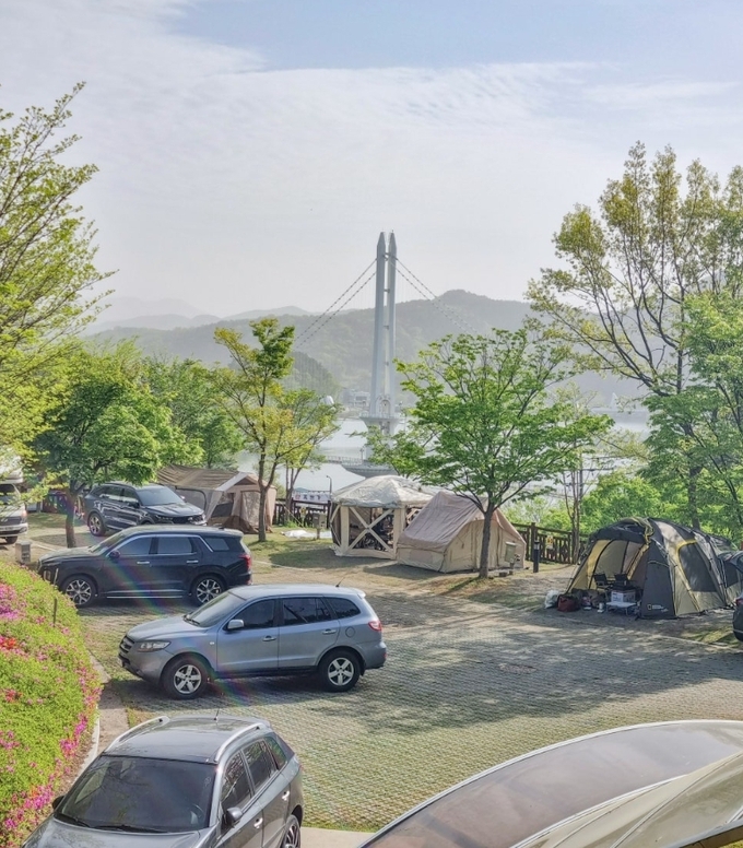 예당관광지 국민여가캠핑장 모습