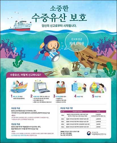 ‘소중한 수중유산 보호’ 홍보물