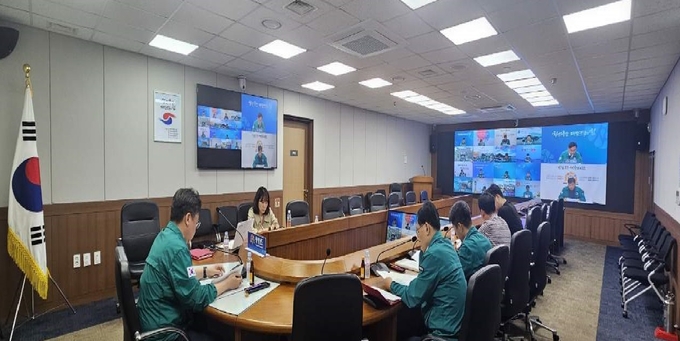 충남도-시군_홍수대응_영상회의