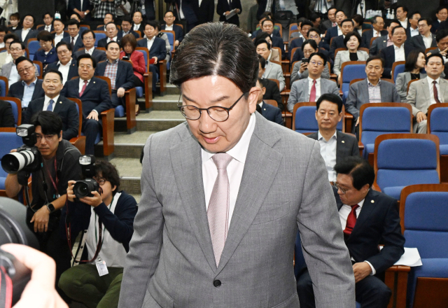 5일 사퇴를 선언한 권성동 국민의힘 원내대표