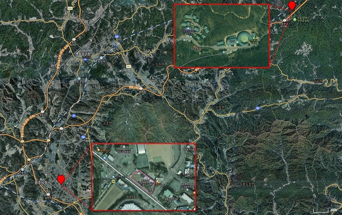 2. 숲체원과 도시 기온측정 지점
