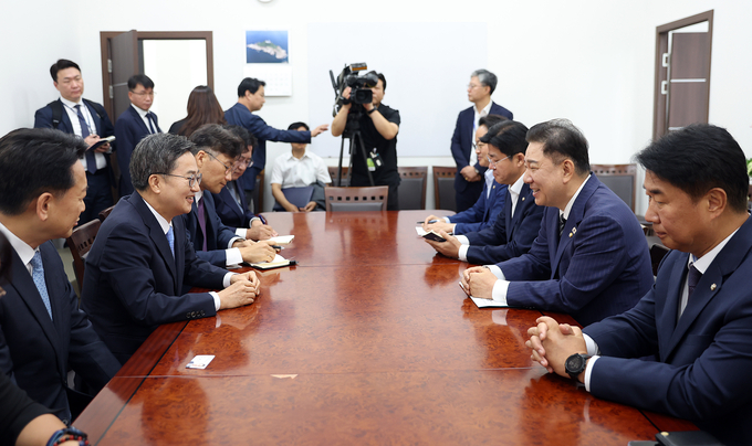 더불어민주당+원내대표+면담