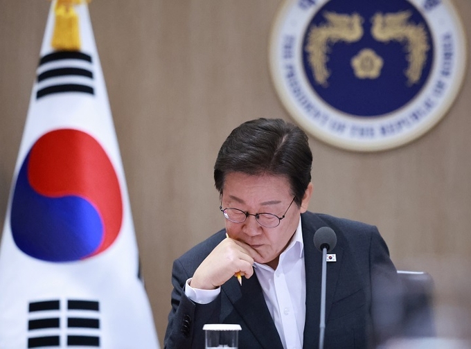 이재명 대통령이 29일 서울 용산 대통령실 청사에서 열린 국무회의를 주재하고 있다. 2025.7.29(사진=연합뉴스)