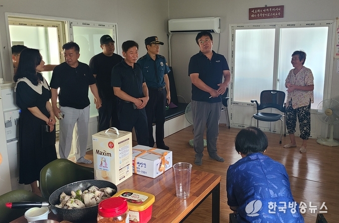 서부동 자율방범대, 말복 맞아 경로당 16개소 방문